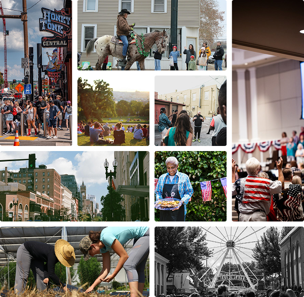 Community scenes — local events, neighborhoods, and the people who make local media matter